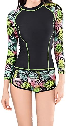 Meiruian AL035 Beach Rashguard Women Long Sleeve Crop Swimwear Surfing Swimsuit