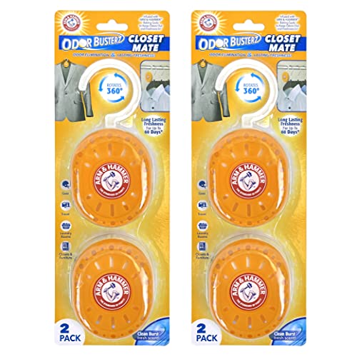 Arm & Hammer Odor Busterz Closet Mate, 4 Count