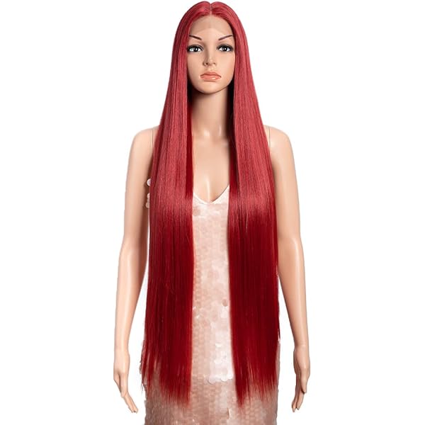 1/6 女性ヘッド : Red Long Straight Hair 1/6 女性ヘッド : Red Long Straight Hair Amazon.com: 1/6