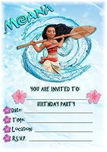 Invitaciones De Cumpleaños De Moana Invitaciones De Cumpleaños De Moana