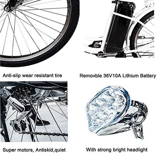 nakto electric bicycle sporting shimano 6 speed gear ebike