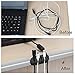 2 Pack Wisdompro Cable Cord Clip Holder - Super Functional and Low-Profile Design, with 3M Adhesive Backing, You Can Sort Out The Mess of Cables Cords Around Your Home, Office Workspace - Black