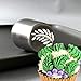 4 PCS Christmas Pastry Icing Piping Nozzles,Special Stainless Steel Russian Piping Tips Set,Cake Decorating Tools(1 Christmas Tree,2 Snowflake,1 Leaf)