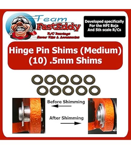 hpi racing Baja ショックシールキット Amazon.com: FastEddy Bearings Pro Series Shim Kit Wheel/Clutch HPI