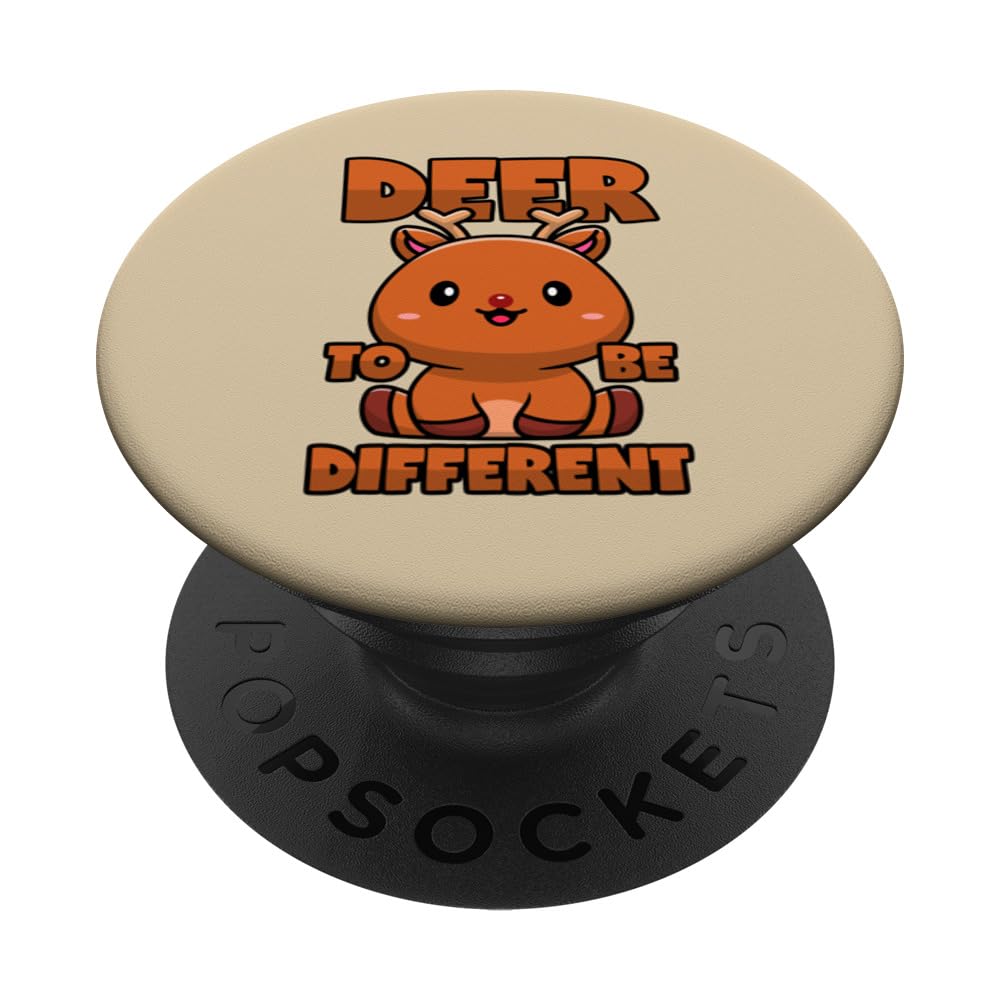Deer Pun Stag Rudolph Bambi Word Joke PopSockets Swappable PopGrip