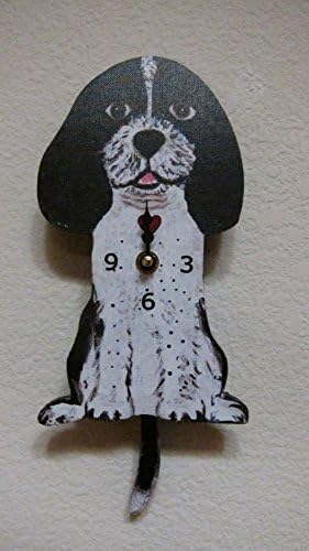Wagging Tail Dog Wall Clock for Dog Lover Springer Spaniel