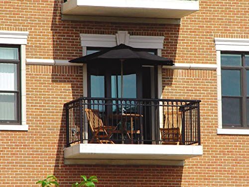 sunbrella half wall umbrella