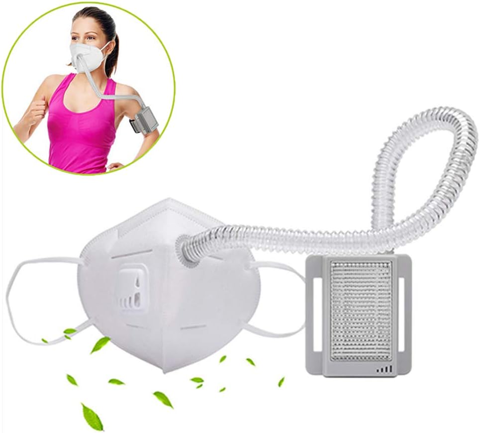 Enweonga Pm2.5 Air Filters Mask, N95 Anti-Dust Electric Breathing Protective Cover, for Outdoor Sports Prevent Dust Pollen Exhaust,Respirator