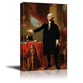 Portrait of George Washington - Canvas Art Wall Art - 12"x18"