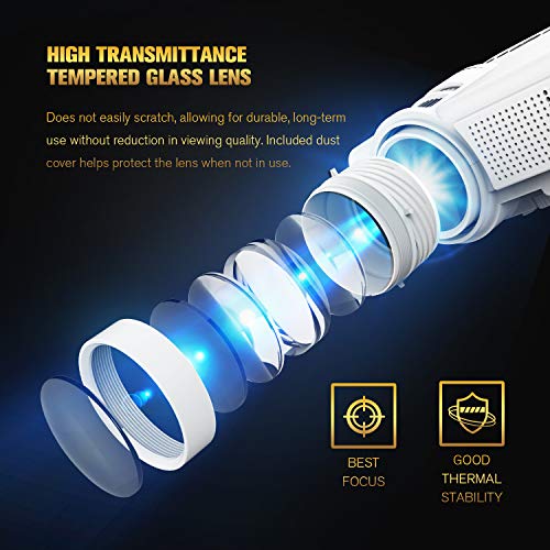TENKER N5 Mini Projector 2200 Lux Portable Video-Projector, 50,000 Hours Multimedia Home Theater Movie Projector 1080P Support, Compatible with Amazon Fire TV Stick HDMI, VGA, USB, AV, Laptop