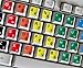 Learning English US Colored Keyboard Stickers (Lower & Upper CASE)