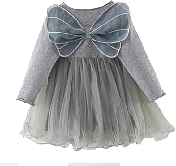 Amazon Lucky Kids ベビー ワンピース 女の子 キッズ ドレス 春秋 子供服 チュール 長袖 発表会 結婚式 入園式 お出かけ 七五三 記念写真 ダンス フォーマル 通販