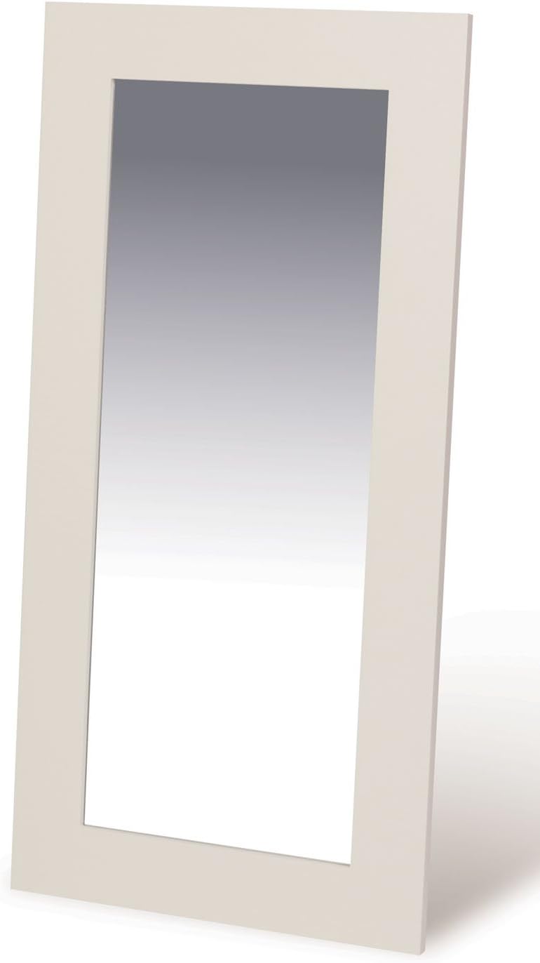 Ascot Oak Large Wall Mirror Stone White Painted Finish | Wooden Framed | 60 x 120 cm