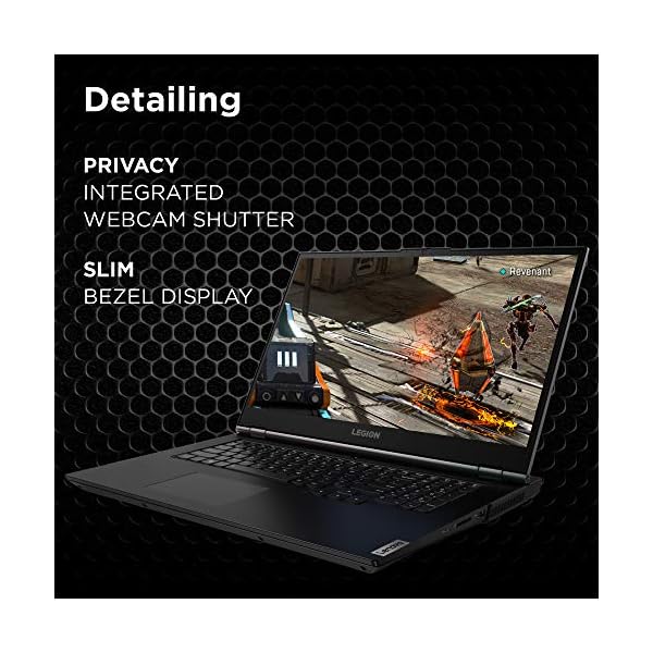 Lenovo Legion 5 17.3 Inch FHD Gaming Laptop (Intel Core i5, 8 GB RAM, 256 GB SSD, NVIDIA GeForce GTX 1650, Windows 10 Home) – Phantom Black - Image 7