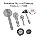 Goniometer Physical Therapy Complete Set W/Bonus Reflex Hammer Including 12,8,6 Inches Goni's Plus Two Bonus Measuring Tapes. Occupational Therapy Tools. Ideal for Clinical or Home Rehab