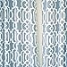 DriftAway Abigail Trellis Room Darkening and Thermal Insulated Grommet Unlined Window Curtains Set of 2 Panels Each 52 Inch by 84 Inch Blue