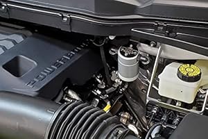 J&L Oil Separator Co. 3.0 Compatible with the 2021-2024 F Series Truck with the 3.5L PowerBoost; 2022-2023 Expedition 3.5L EcoBoost Passenger Side (Silver)