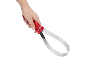 Stainless Steel Horse Sweat Scraper, 2 Sided Horse Shedder Scraper Tool with Non Slip Handle Horse Grooming Brushes Combs for
