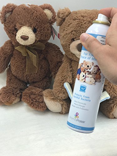 Primo Passi Antibacterial Sanitizer Spray for Stuffed Animals/All surfaces Multipurpose Disinfectant Kills 99.9% of Mold, Fungus, Germs, Bacteria and Virus I No Wipe, No Rinse & No Chemical Residue