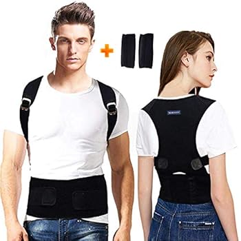 Back Brace Posture Corrector for Men - Medical Posture Brace for Women - Best Adjustable Back Corrector Provides Lumbar Support - Lower & Upper Back Pain Relief - Shoulder Kyphosis Posture Device(M)