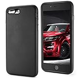 iPhone 7 Plus Case, Veatool [Dual Layer][Drop Protection Technology] with Rubber Back and TPU Bumper Cushion for iPhone 7 Plus (2017)(Black)
