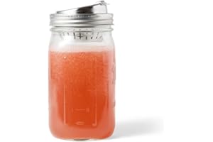 Jarware Stainless Steel Drink Lid For Wide Mouth Mason Jars