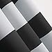 Deconovo Striped Room Darkening Curtains Rod Pocket Black and Greyish White Striped Curtains for Living Room 52W X 84L Black 2 Panel Curtains
