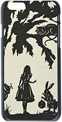 Alice in Wonderland Black and White Hard Back Plastic Case Cover Skin Protector For Apple iPhone 6G Plus 5.5 by Alexism Size145