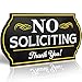 Attractive No Soliciting Metal Sign for Home and Business | 6