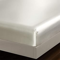AiMay 6 Piece Satin Bedding Sheet Set Queen Off