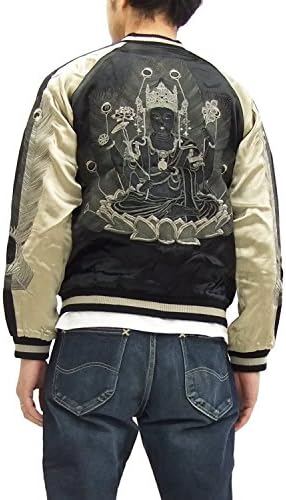 Script Japanese Souvenir Jacket SSJ-005 Buddhist Men's Sukajan