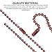 Rojwei 100pcs Nickel Free Mixed Color Metal Ball Chain with 100pcs Connectors Clasps (Chain Width 2.4mm+4inch Size), Great for Brag Tags Key Chain (Mix Color)