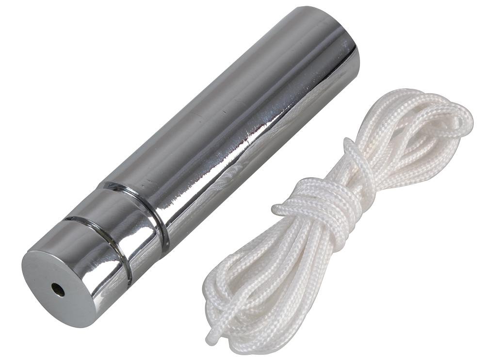 PRO ELEC Stainless Steel Light Pull Cord – 1.5m, Straight Knob, Ceiling Switch Replacement