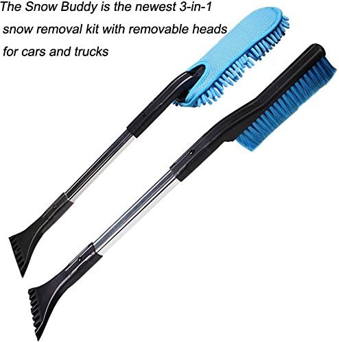 3 in 1 Design Ice Scrape Snow Shovel Snow Brush Vehicle Snow Remove Kit With Aluminium Alloy Handle for Cars the New Telescopic Snow Shovel Clean Tools