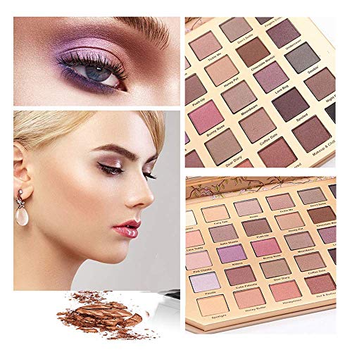 💕 Ourhomer Clearance Sale Natural 30 Colors Shimmer Matte Eyeshadow Eye Shadow Palette Cosmetic Brush Set