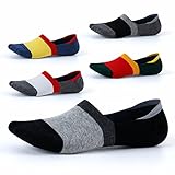 Mens No Show Socks-Low Cut for Invisible-Non Slip for Boat Shoes Oxfords Loafers US Size8-12 5 Pairs SEESILY