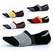 Mens No Show Socks-Low Cut for Invisible-Non Slip for Boat Shoes Oxfords Loafers US Size8-12 5 Pairs SEESILY