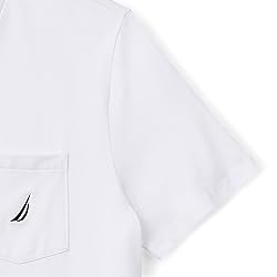 Nautica Men's Solid Crew Neck Short Sleeve Pocket