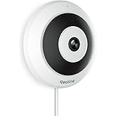 REOLINK PoE Fisheye Camera FE-P(White), 6MP 360&deg; Multiple Panoramic Views | Smart Human Detection, Two Way Talk, Ceiling/Wall/Desk Mount, Display for Home Office Security Surveillance