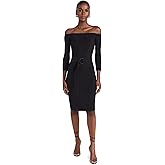 Norma Kamali Women's Off Shoulder Dress to Knee