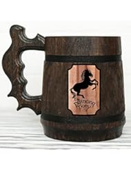 Prancing Pony Mug. Wooden Beer Mug. Lord of the Rings Gift. Hobbit Mug. Prancing Pony Pub Inspired Tankard. Wooden Beer Steins. LOTR Gift. Beer Tankard #95/0.6L / 22 ounces