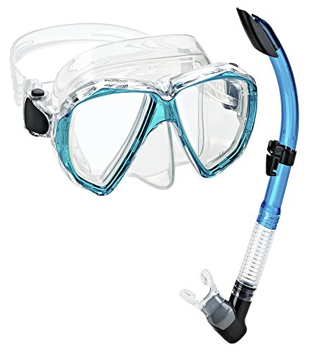 Phantom Aquatics Velocity Scuba Snorkeling Mask Snorkel Set