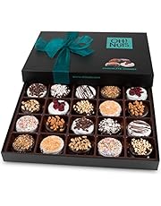 Chocolate Cookies Gift Basket, Gourmet Christmas Holiday Corporate Food Gifts in Elegant Box, Sukkot, Halloween, Thanksgiving, Birthday or Get Well Baskets Idea for Men & Women - 20 Variety - Oh! Nuts