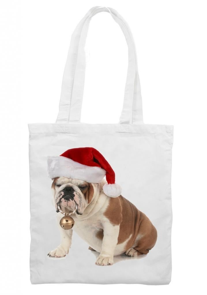 Tribal T-Shirts British Bulldog Santa Claus Christmas Stocking Shoulder Bag