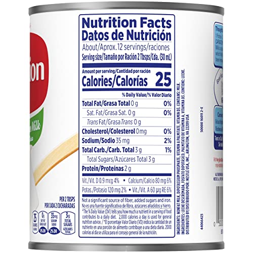 Nestle Carnation Fat Free Evaporated Milk, Vitamins A and D Added