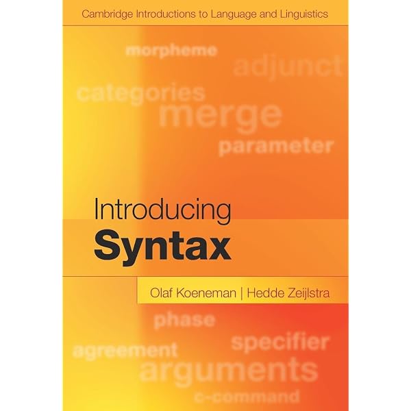Introducing Syntax (Cambridge Introductions to Language and
