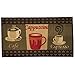 Kitchen Rugs and Mats - Non Skid, Rubber Back - Coffee Themed - Doormat
