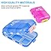 2 Pack Pill case Travel Pill Organizer, Pill Box for Purse Vitamin Fish Oil 10 Compartments Container Medicine Box by M Muchengbao