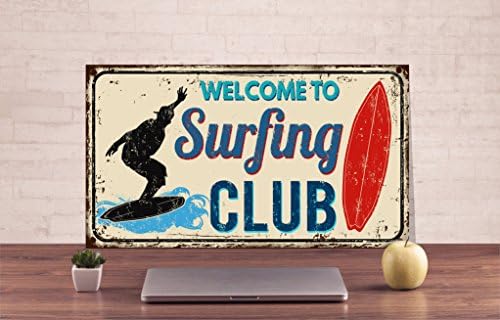 Welcome Sign Surfing Metal Sign Surfing Club Sign Surfing Sign Custom Sign Art Metal Sign Metal Wall Sign Metal Wall Art Metal Signs