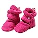 Zutano Cozie Fleece Baby Booties, Unisex Baby Shoes for Infants and Toddlers, Fuchsia, 6M